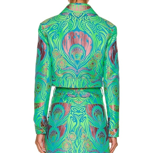 NWT | Versace Medusa Music All Over Denim Jacket - Picture 2 of 13